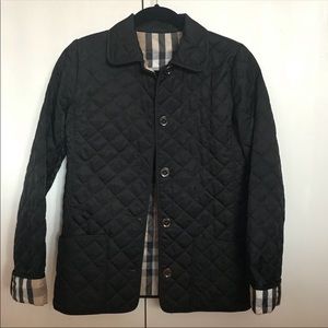 Authentic Black Burberry quilted jacket